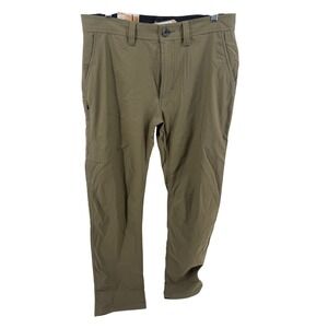 NEW Prana Men's Alameda Pant Slate Green Straight Leg‎ Casual Outdoor Size 34x32